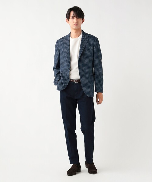 BEAMS HEART(ビームスハート)の「【5/21値下げ】ジャージプリント 2ボタン ジャケット(テーラードジャケット・メンズ・ネイビー/グレー・SMALL/MEDIUM/LARGE/X-LARGE)」の16枚目の写真
