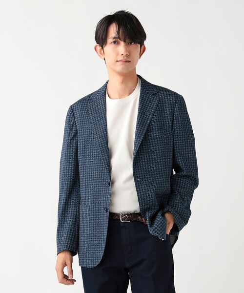 BEAMS HEART(ビームスハート)の「【5/21値下げ】ジャージプリント 2ボタン ジャケット(テーラードジャケット・メンズ・ネイビー/グレー・SMALL/MEDIUM/LARGE/X-LARGE)」の17枚目の写真