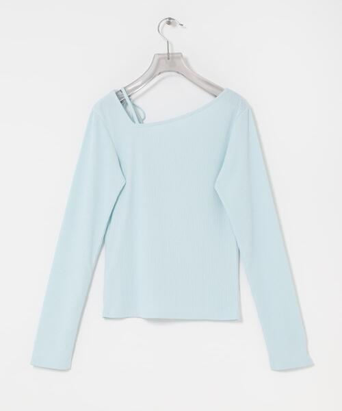 URBAN RESEARCH（アーバンリサーチ）の「カットアウトリボントップス（Tシャツ/カットソー・レディース・ブラック/ブルー系その他/グレー・FREE）」の16枚目の写真