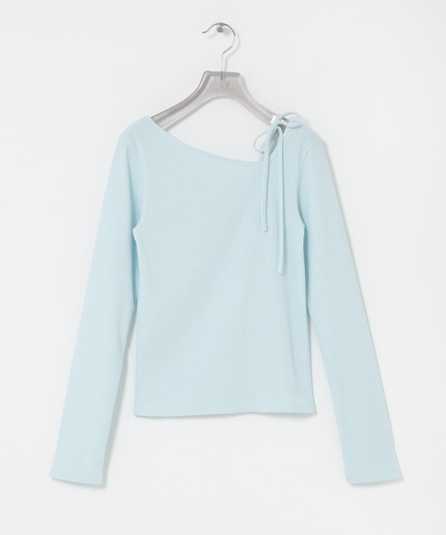 URBAN RESEARCH（アーバンリサーチ）の「カットアウトリボントップス（Tシャツ/カットソー・レディース・ブラック/ブルー系その他/グレー・FREE）」の11枚目の写真