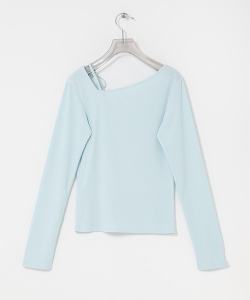 URBAN RESEARCH（アーバンリサーチ）の「カットアウトリボントップス（Tシャツ/カットソー・レディース・ブラック/ブルー系その他/グレー・FREE）」の12枚目の写真