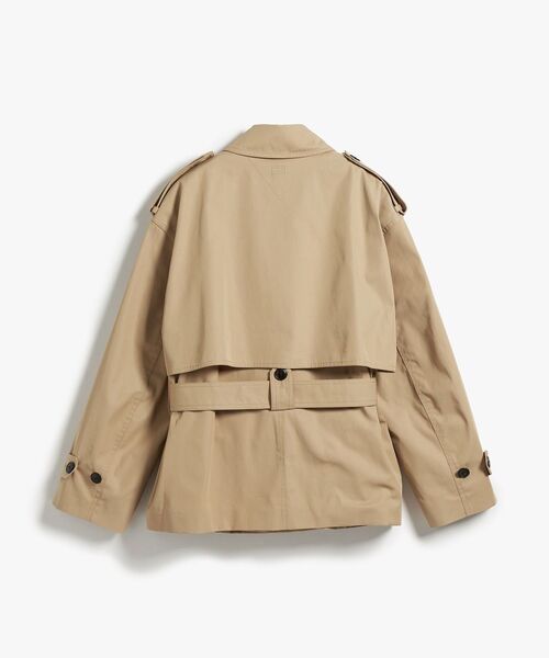 TOMMY HILFIGER(トミーヒルフィガー)の「コットンショートトレンチコート(テーラードジャケット・レディース・ベージュ・X-SMALL/SMALL)」の6枚目の写真