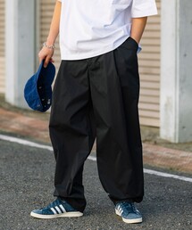 FREAK'S STORE | 限定展開 ワイドシルエット ポリチノクロス ダブルタック スラックス/吸水速乾/UVカット(スラックス)