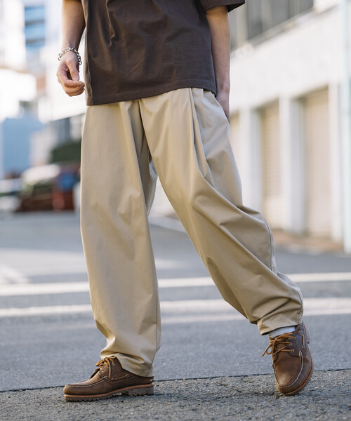 Caesar190401さま専用 CAMBIO(カンビオ)】Tropical Wide Straight Pants イージースラックス