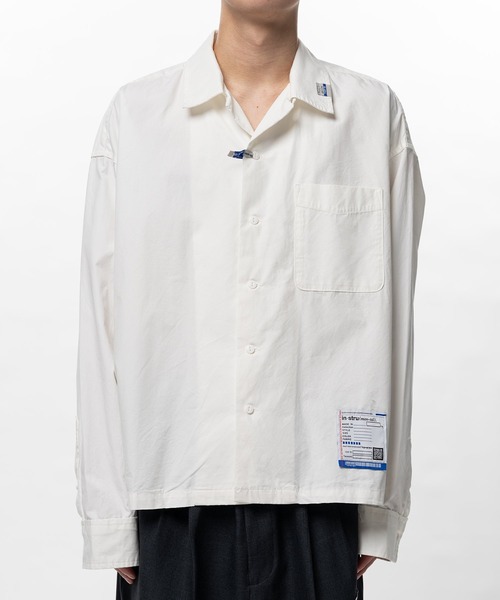 In・stru(men-tal).(インストルメンタル)の「【in・stru(men-tal).】HIGH DENSITY OX LS SHIRTS(シャツ/ブラウス・メンズ・ホワイト/ブラック・48/46/44)」の2枚目の写真
