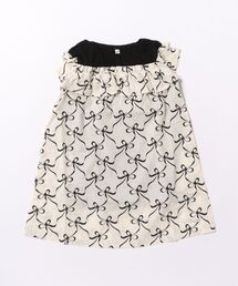 nino | リボンプリント　オフショルダーワンピース(ワンピース)