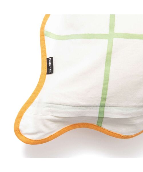 Francfranc(フランフラン)の「ウィンドウペンウェーブ クッションカバー 450×450 ホワイト×グリーン(100)(クッション/クッションカバー・レディース・ホワイト・FREE)」の6枚目の写真