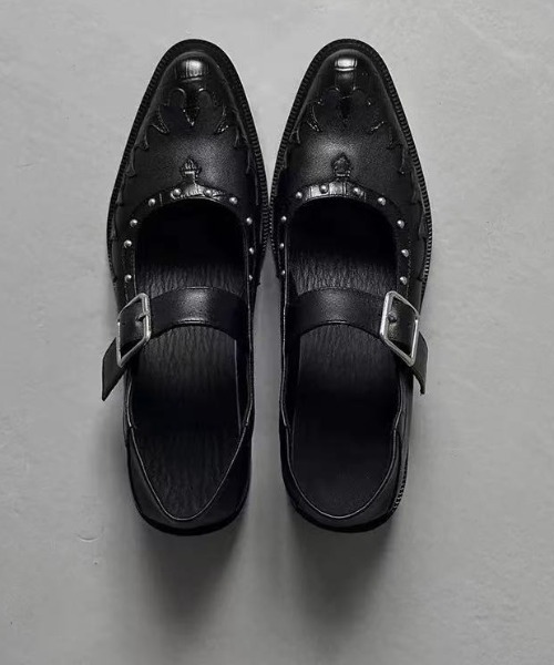 セール】26ss マニッシュ ストラップ シューズ（ローファー）｜AsRiRe