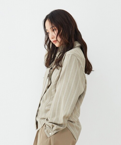 UNITED TOKYO(ユナイテッドトウキョウ)の「【新作】コーナーチップボウタイシャツ|ウォッシャブル/オケージョン/オフィスカジュアル/タイ付き/春服(シャツ/ブラウス・レディース・グレー/ベージュ/アイボリー・FREE)」の17枚目の写真