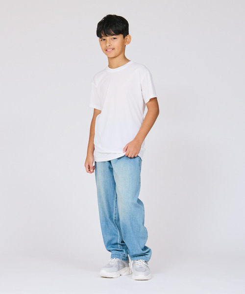 HANES（ヘインズ）の「【Hanes/ヘインズ】キッズ 【2枚組】Hanes MOVES スクエアメッシュ クルーネックTシャツ（Tシャツ/カットソー・キッズ・ホワイト/ブラック・130/140/150/160）」の12枚目の写真