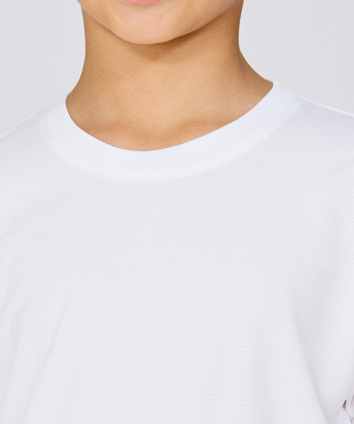 HANES（ヘインズ）の「【Hanes/ヘインズ】キッズ 【2枚組】Hanes MOVES スクエアメッシュ クルーネックTシャツ（Tシャツ/カットソー・キッズ・ホワイト/ブラック・130/140/150/160）」の8枚目の写真