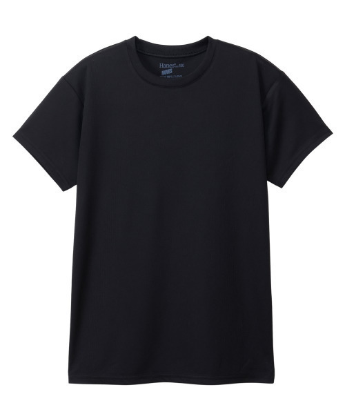 HANES（ヘインズ）の「【Hanes/ヘインズ】キッズ 【2枚組】Hanes MOVES スクエアメッシュ クルーネックTシャツ（Tシャツ/カットソー・キッズ・ホワイト/ブラック・130/140/150/160）」の3枚目の写真