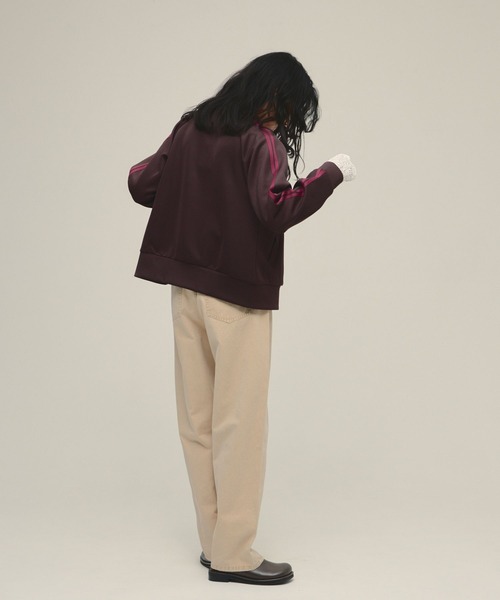 eL(エル)の「【eL】2Line Jersey/645142(ブルゾン・レディース・ネイビー系/ブラウン系その他・FREE)」の5枚目の写真