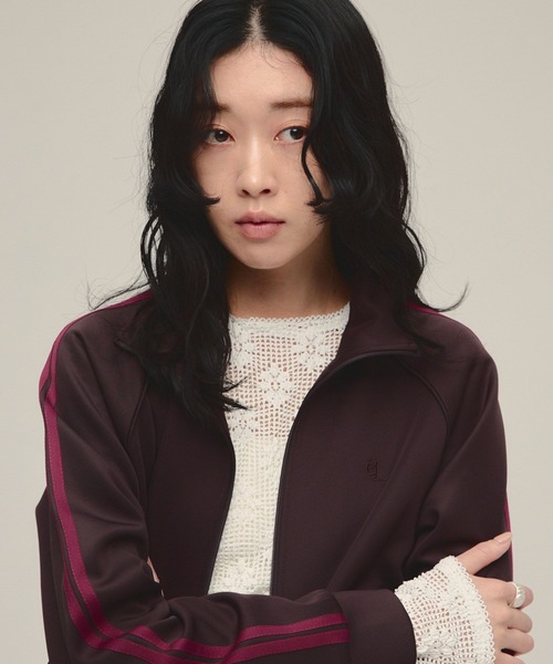 eL(エル)の「【eL】2Line Jersey/645142(ブルゾン・レディース・ネイビー系/ブラウン系その他・FREE)」の6枚目の写真