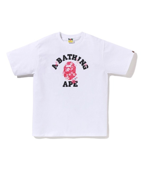 SAKURA COLLEGE TEE（Tシャツ/カットソー）｜A BATHING APE（ア