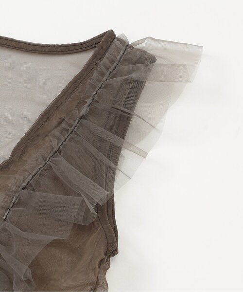 F.O.KIDS（エフオーキッズ）の「2PチュールベストセットTee_ジュニア対応（Tシャツ/カットソー・キッズ・アイボリー/チャコール・130/120/110/100/80/140/90）」の9枚目の写真