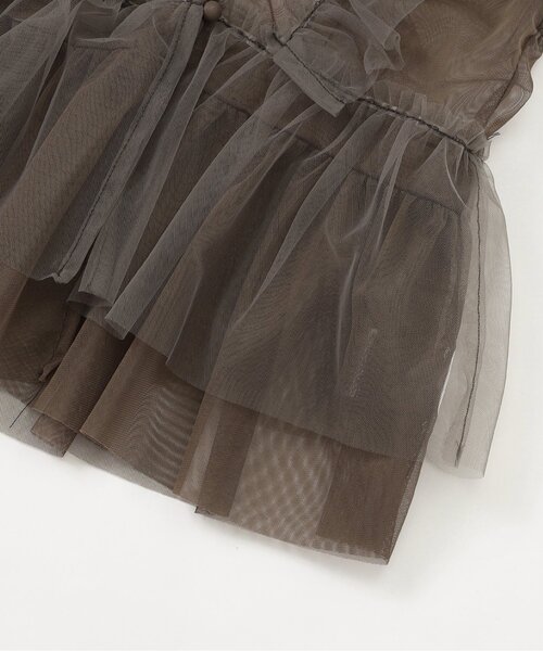 F.O.KIDS（エフオーキッズ）の「2PチュールベストセットTee_ジュニア対応（Tシャツ/カットソー・キッズ・アイボリー/チャコール・130/120/110/100/80/140/90）」の11枚目の写真