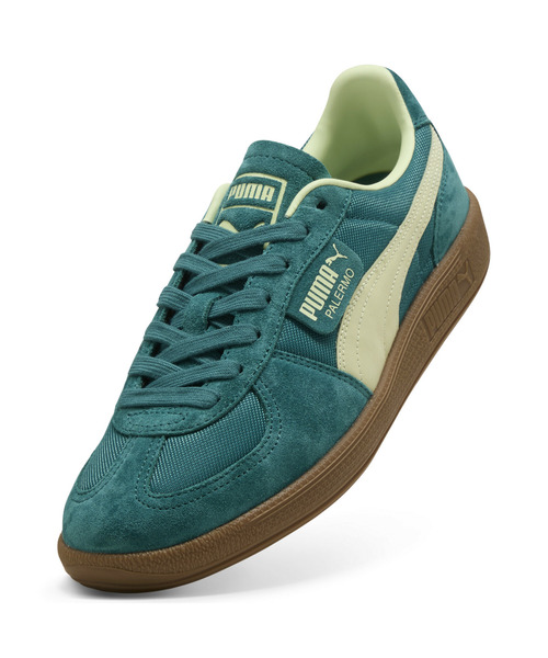 PUMA（プーマ）の「PUMA プーマ ユニセックス パレルモ ヴィンテージ アップデート スニーカー（スニーカー・メンズ・ブラウン/グリーン系その他・27.5cm/30.0cm/25.5cm/26.0cm/24.5cm/26.5cm/23.0cm/24.0cm/28.0cm/29.0cm/27.0cm/28.5cm/23.5cm/25.0cm/22.5cm/22.0cm）」の3枚目の写真