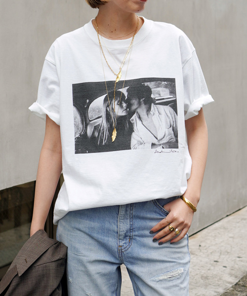 Couture d'adam(クチュールドアダム)の「【COUTURE D'ADAM/クチュールドアダム】Jane&Serge T-Shirt(Tシャツ/カットソー・レディース・ホワイト・FREE)」の1枚目の写真