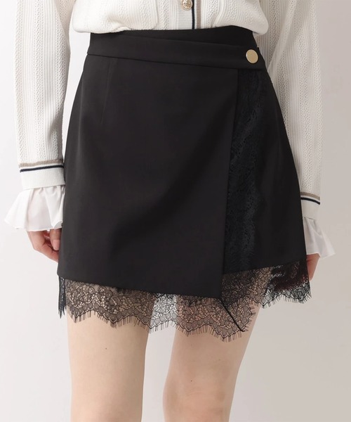 Rirandture（リランドチュール）の「レーストリムラップスカート（スカート・レディース・グレー/ブラック/グレイッシュベージュ・2/1/0）」の6枚目の写真