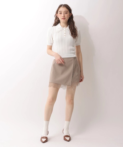 Rirandture（リランドチュール）の「レーストリムラップスカート（スカート・レディース・グレー/ブラック/グレイッシュベージュ・2/1/0）」の19枚目の写真