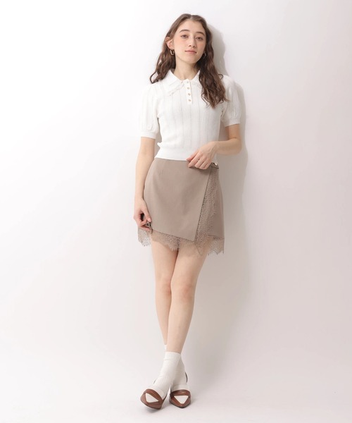 Rirandture（リランドチュール）の「レーストリムラップスカート（スカート・レディース・グレー/ブラック/グレイッシュベージュ・2/1/0）」の21枚目の写真