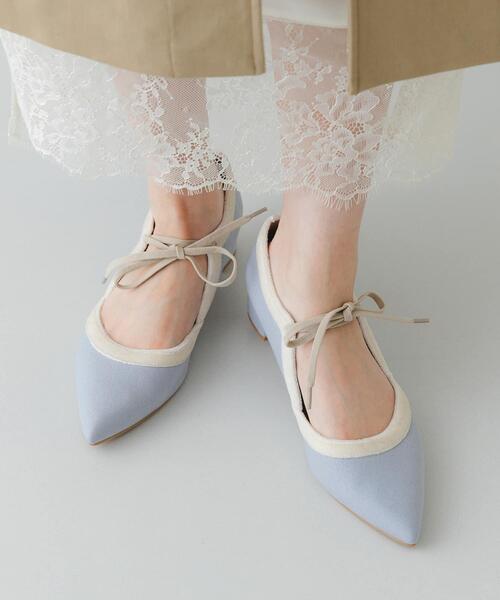 RODE SKO(ロデスコ)の「『MADE IN JAPAN』 3センチヒールリボンパンプス(パンプス・レディース・ライトブルー/オフホワイト/グレー/ブラック・38/37/36)」の10枚目の写真