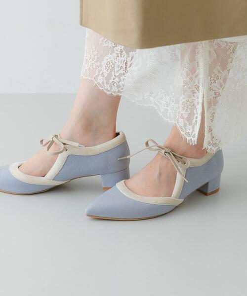 RODE SKO(ロデスコ)の「『MADE IN JAPAN』 3センチヒールリボンパンプス(パンプス・レディース・ライトブルー/オフホワイト/グレー/ブラック・38/37/36)」の11枚目の写真