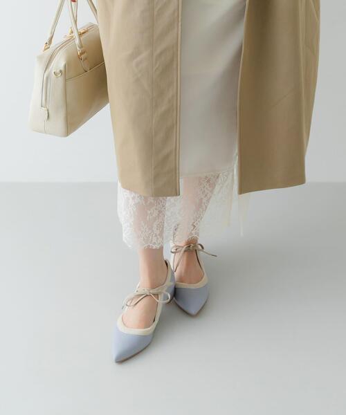 RODE SKO(ロデスコ)の「『MADE IN JAPAN』 3センチヒールリボンパンプス(パンプス・レディース・ライトブルー/オフホワイト/グレー/ブラック・38/37/36)」の12枚目の写真