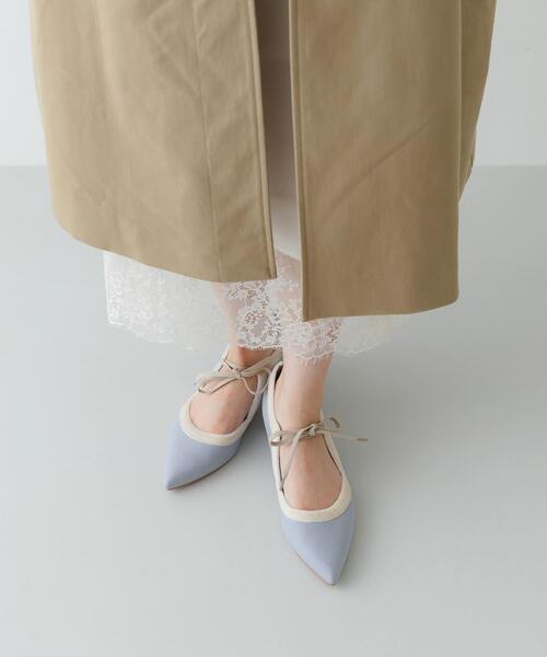 RODE SKO(ロデスコ)の「『MADE IN JAPAN』 3センチヒールリボンパンプス(パンプス・レディース・ライトブルー/オフホワイト/グレー/ブラック・38/37/36)」の13枚目の写真