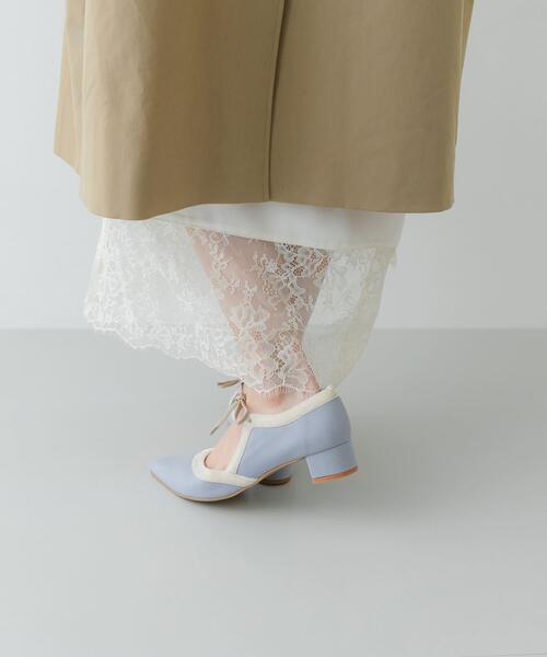 RODE SKO(ロデスコ)の「『MADE IN JAPAN』 3センチヒールリボンパンプス(パンプス・レディース・ライトブルー/オフホワイト/グレー/ブラック・38/37/36)」の14枚目の写真