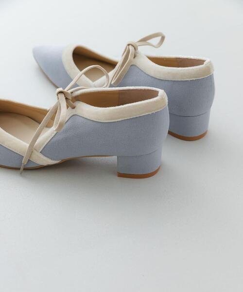 RODE SKO(ロデスコ)の「『MADE IN JAPAN』 3センチヒールリボンパンプス(パンプス・レディース・ライトブルー/オフホワイト/グレー/ブラック・38/37/36)」の20枚目の写真
