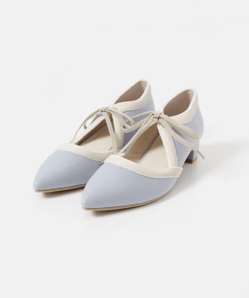 RODE SKO(ロデスコ)の「『MADE IN JAPAN』 3センチヒールリボンパンプス(パンプス・レディース・ライトブルー/オフホワイト/グレー/ブラック・38/37/36)」の21枚目の写真