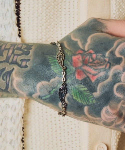 Subciety（サブサエティ）の「Paisley chain bracelet（ブレスレット・メンズ・シルバー・FREE）」の14枚目の写真