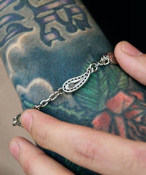 Subciety（サブサエティ）の「Paisley chain bracelet（ブレスレット・メンズ・シルバー・FREE）」の4枚目の写真