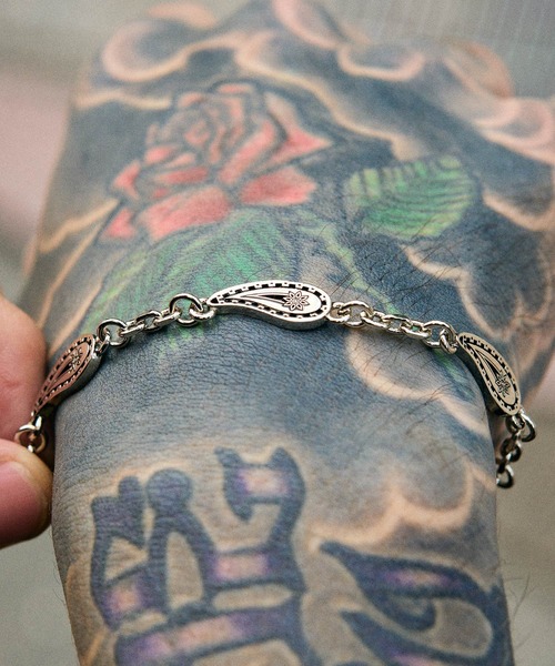 Subciety（サブサエティ）の「Paisley chain bracelet（ブレスレット・メンズ・シルバー・FREE）」の6枚目の写真