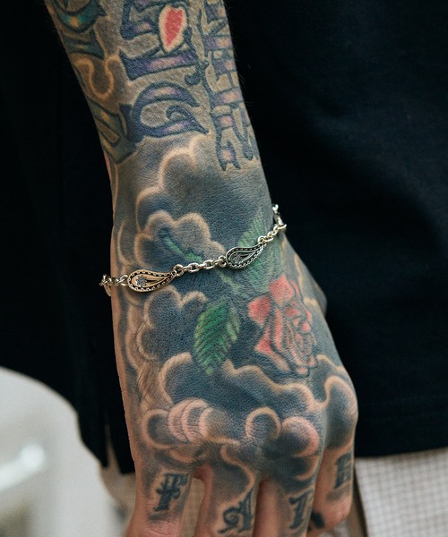 Subciety（サブサエティ）の「Paisley chain bracelet（ブレスレット・メンズ・シルバー・FREE）」の9枚目の写真
