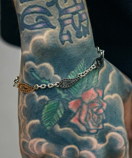 Subciety（サブサエティ）の「Paisley chain bracelet（ブレスレット・メンズ・シルバー・FREE）」の10枚目の写真