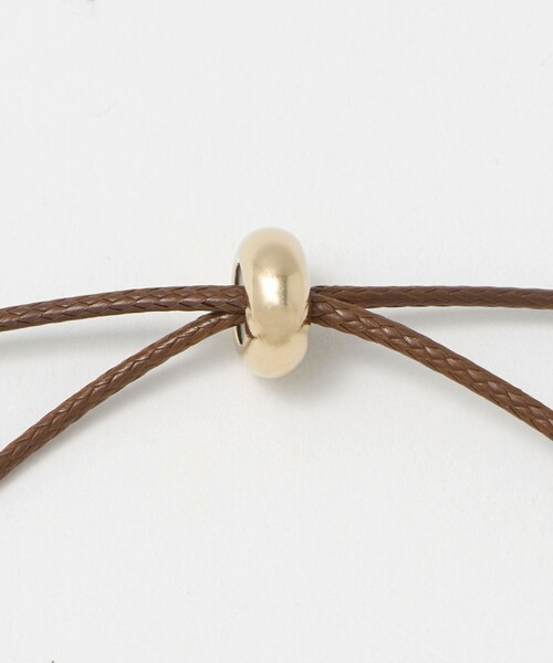 BEAUTY&YOUTH UNITED ARROWS（ビューティーアンドユースユナイテッドアローズ）の「メタル スクエアモチーフ チョーカー（ネックレス・レディース・ブラック/ブラウン系・FREE）」の4枚目の写真