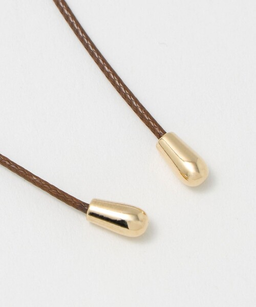 BEAUTY&YOUTH UNITED ARROWS（ビューティーアンドユースユナイテッドアローズ）の「メタル スクエアモチーフ チョーカー（ネックレス・レディース・ブラック/ブラウン系・FREE）」の5枚目の写真