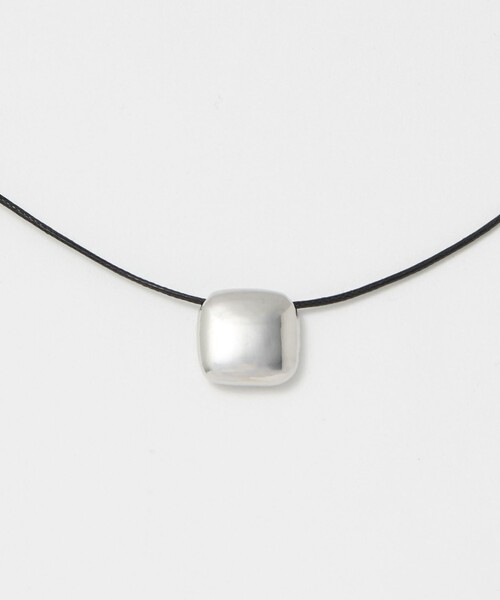 BEAUTY&YOUTH UNITED ARROWS（ビューティーアンドユースユナイテッドアローズ）の「メタル スクエアモチーフ チョーカー（ネックレス・レディース・ブラック/ブラウン系・FREE）」の6枚目の写真