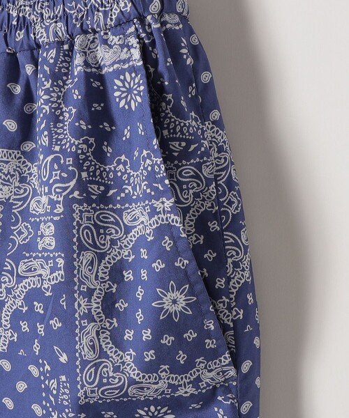 SHIPS any(シップス エニィ)の「SHIPS any:〈洗濯機可能〉バンダナ プリント イージー ワイド パンツ(デニムパンツ・レディース・ブラック/ブルー・ONE SIZE)」の18枚目の写真