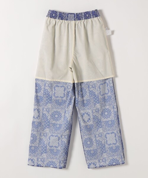 SHIPS any(シップス エニィ)の「SHIPS any:〈洗濯機可能〉バンダナ プリント イージー ワイド パンツ(デニムパンツ・レディース・ブラック/ブルー・ONE SIZE)」の22枚目の写真