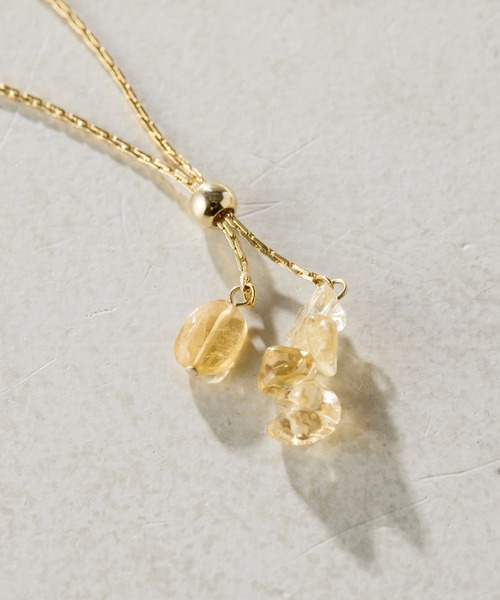 COLLAGE GALLARDAGALANTE（コラージュガリャルダガランテ）の「PAPILLONNER/天然石Y字ネックレス（ネックレス・レディース・シルバー/ゴールド・FREE）」の6枚目の写真