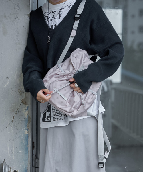 RAWROW（ロウロウ）の「ストリングバックパックナノ769ドット[2カラー]（バックパック/リュック・レディース・ベージュ/ドット・FREE）」の8枚目の写真