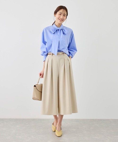 ROPE' PICNIC（ロペピクニック）の「カナパ ガウチョ パンツ セットアップ 対応 UV 抗菌防臭 接触冷感（その他パンツ・レディース・グレー/ネイビー/ベージュ/ダークブラウン・L/M/S）」の18枚目の写真