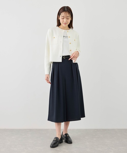 ROPE' PICNIC（ロペピクニック）の「カナパ ガウチョ パンツ セットアップ 対応 UV 抗菌防臭 接触冷感（その他パンツ・レディース・グレー/ネイビー/ベージュ/ダークブラウン・L/M/S）」の21枚目の写真