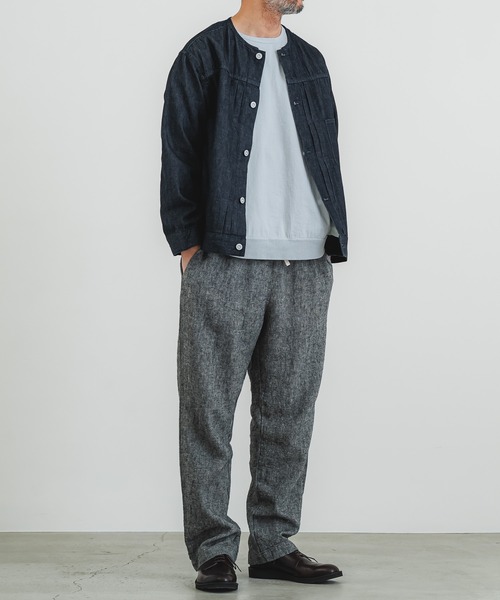 quadro（クオドロ）の「BDドライ度詰め天竺長袖クルーネックプルオーバー（Tシャツ/カットソー・メンズ・チャコール/ブルーグレー/アイボリー・LARGE/MEDIUM）」の15枚目の写真