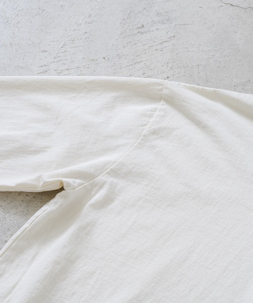 quadro（クオドロ）の「BDドライ度詰め天竺長袖クルーネックプルオーバー（Tシャツ/カットソー・メンズ・チャコール/ブルーグレー/アイボリー・LARGE/MEDIUM）」の6枚目の写真