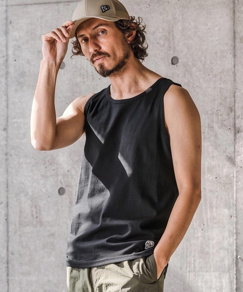 1minute 1second(ワンミニットワンセカンド)の「mta605-heart patch tank top タンクトップ(1M26N190)(タンクトップ・メンズ・ホワイト/ブラック・XL/L/M)」の11枚目の写真